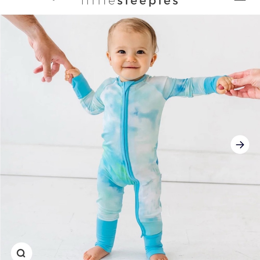 Little Sleepies Tidepool Watercolor Zippy